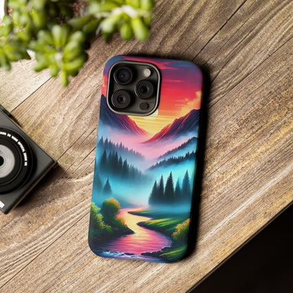 Misty Mountain River - Phone Case