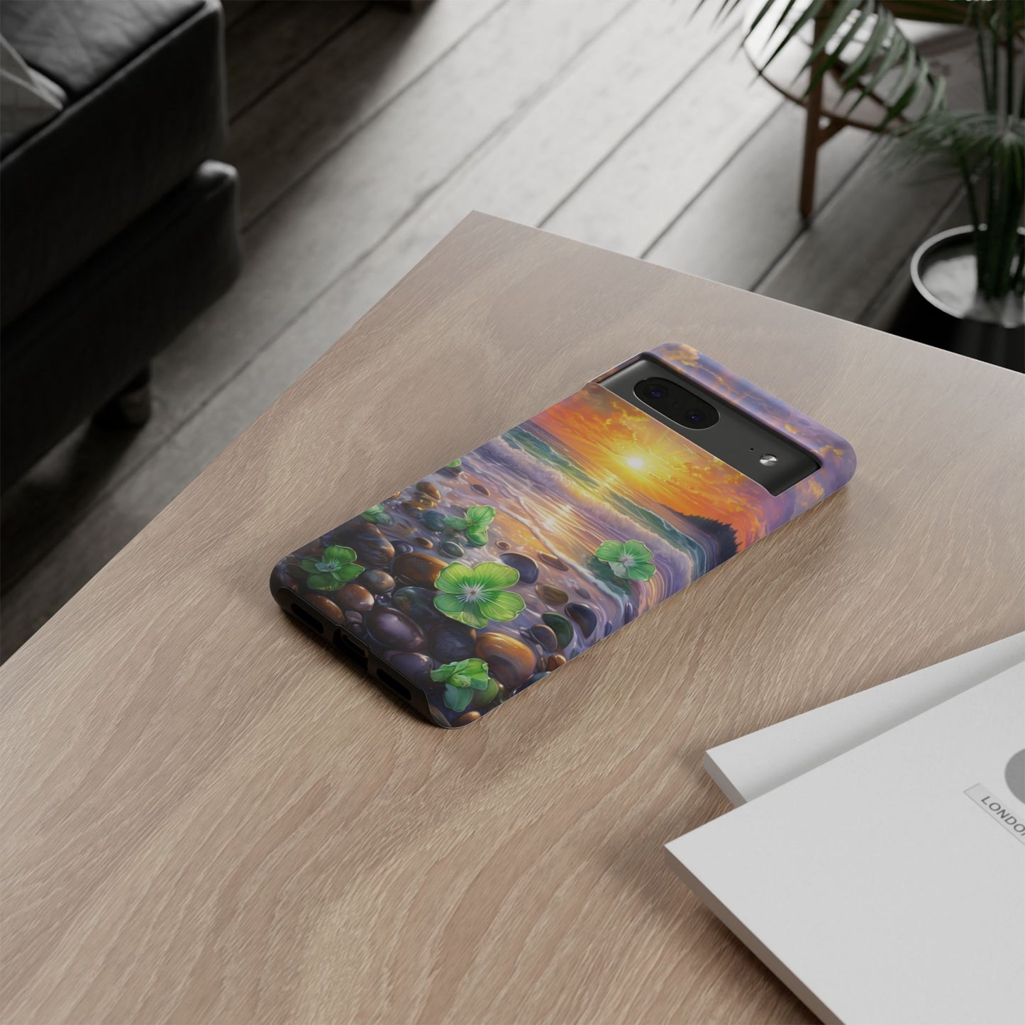 Coastal Calm Pebble Beach - Phone Case