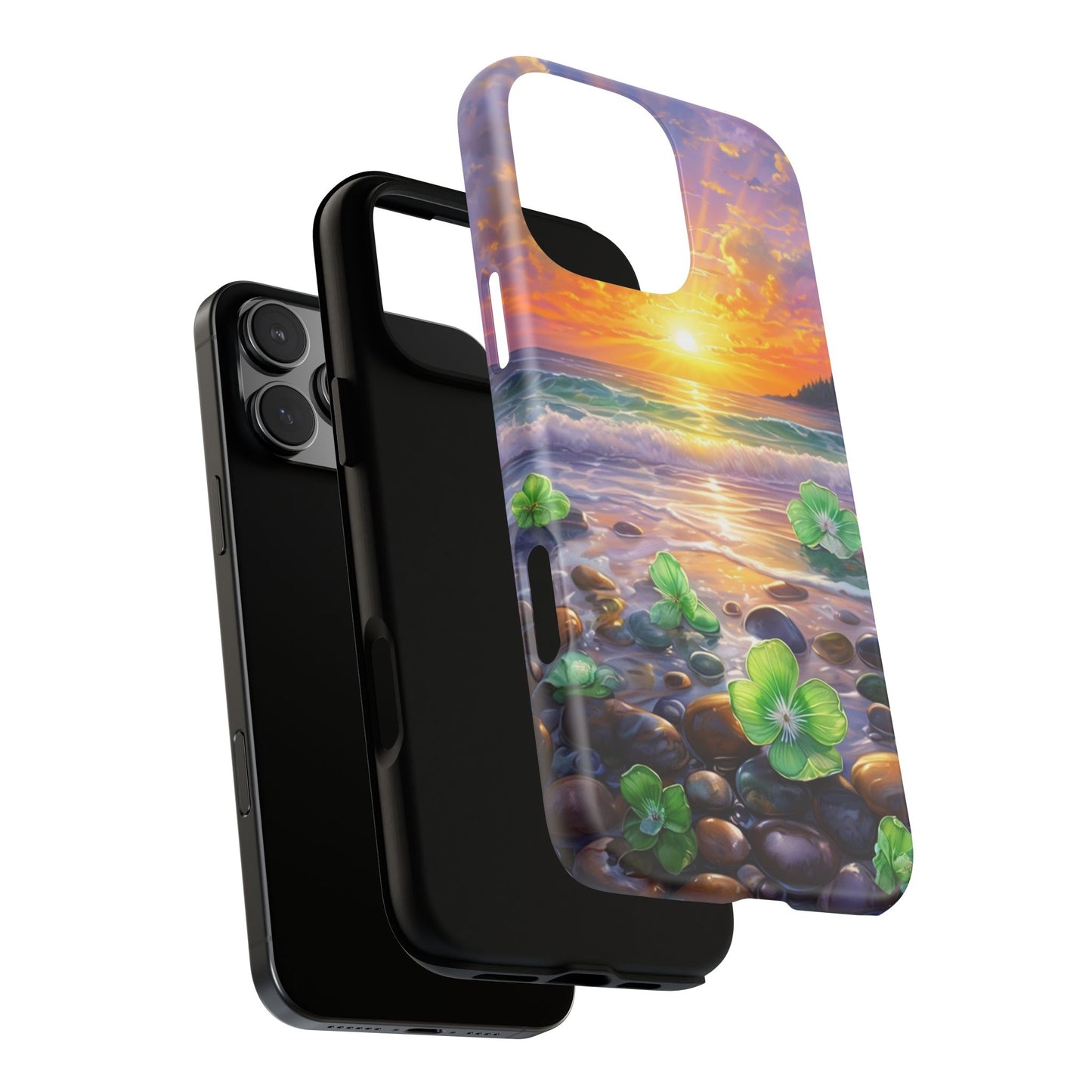Coastal Calm Pebble Beach - Phone Case