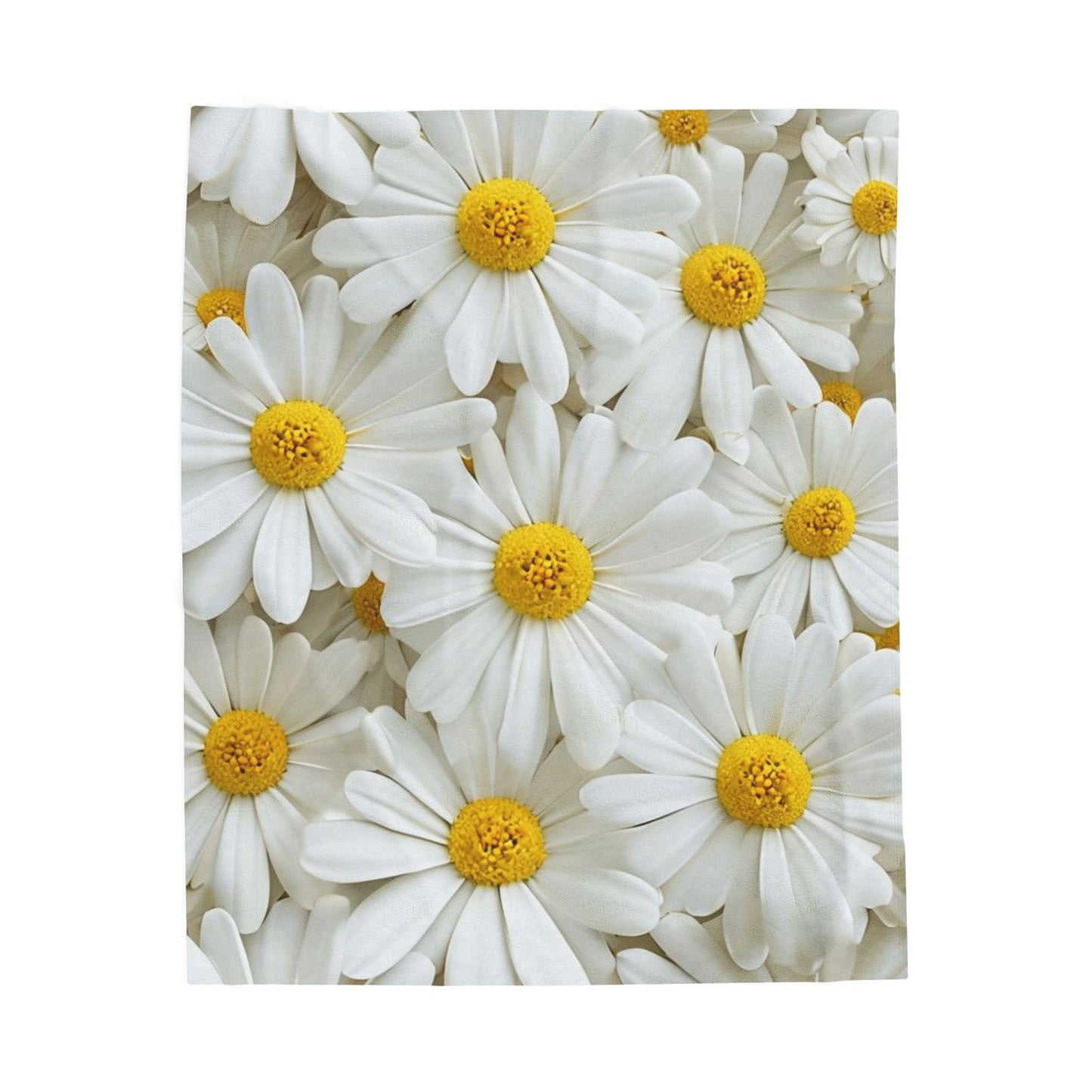 White Sunflower  - Plush Blanket