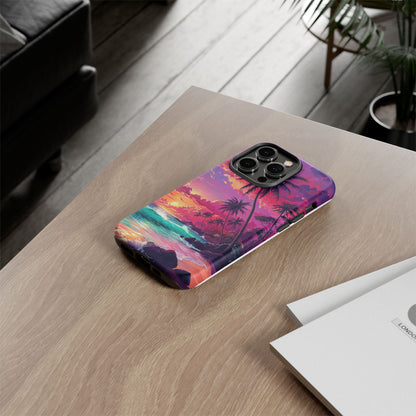 Sunset Paradise Beach - Phone Case