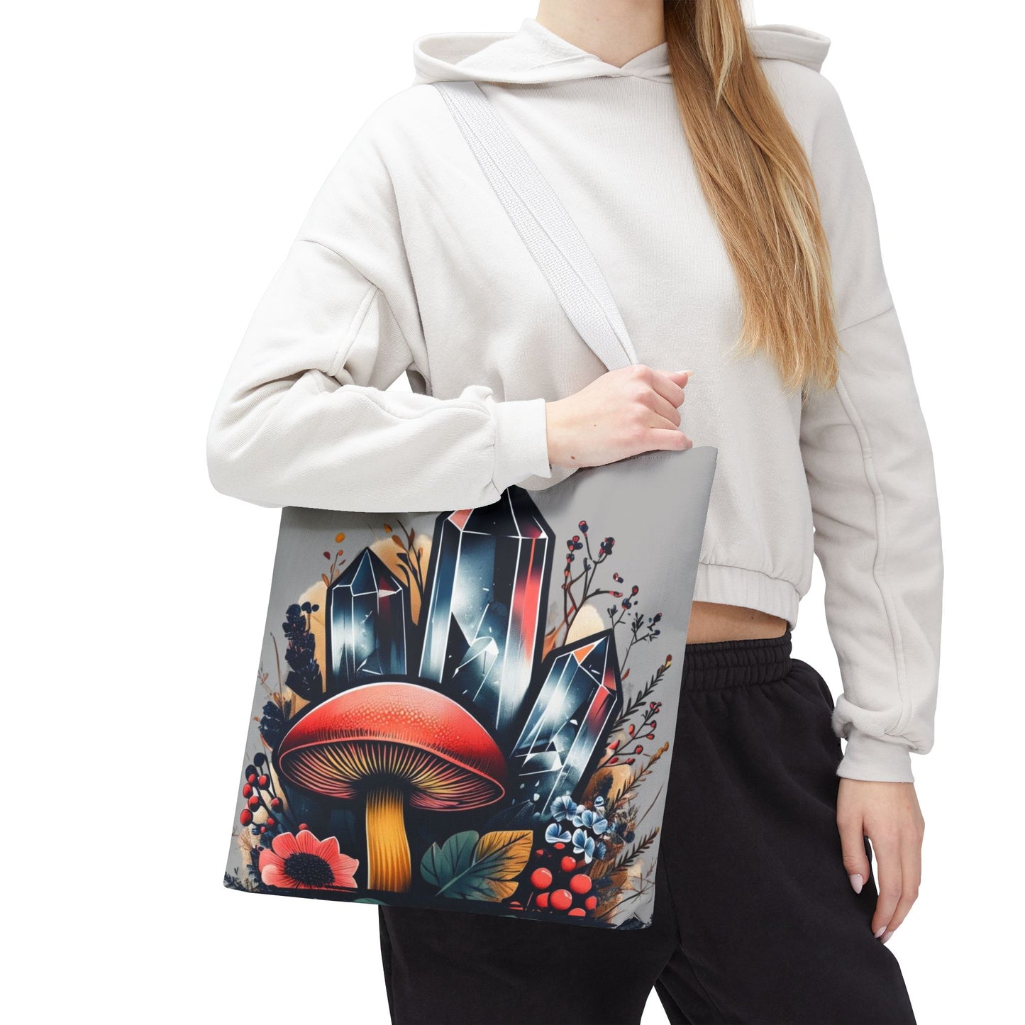 Vibrant Crystal & Mushroom - Tote Bag