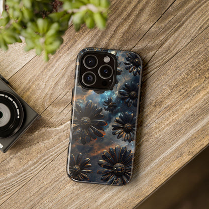 Galactic Black Daisy - Phone Case