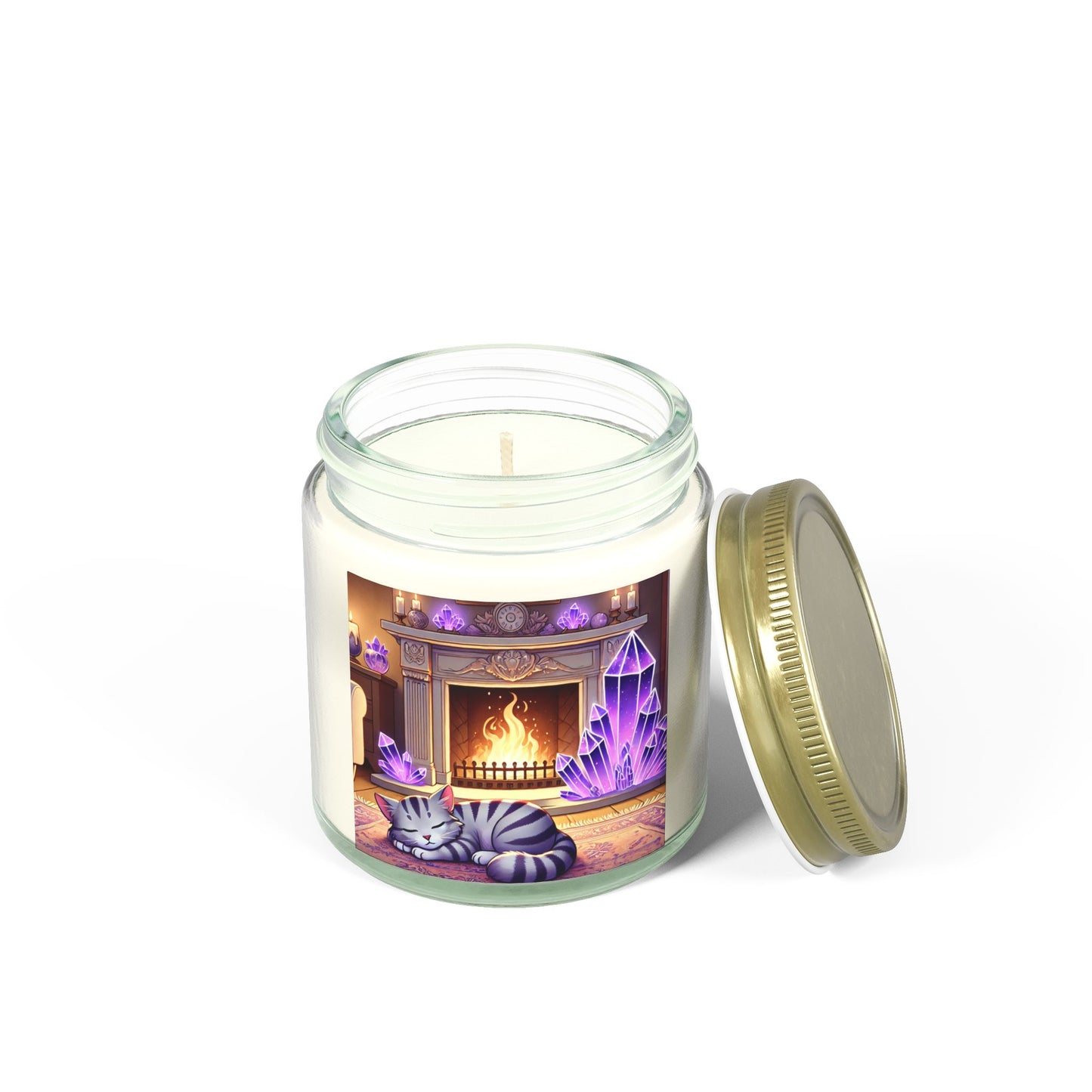 Cozy Cat & Crystals - Candle