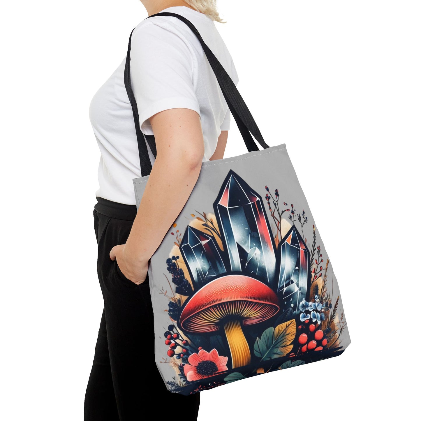 Vibrant Crystal & Mushroom - Tote Bag