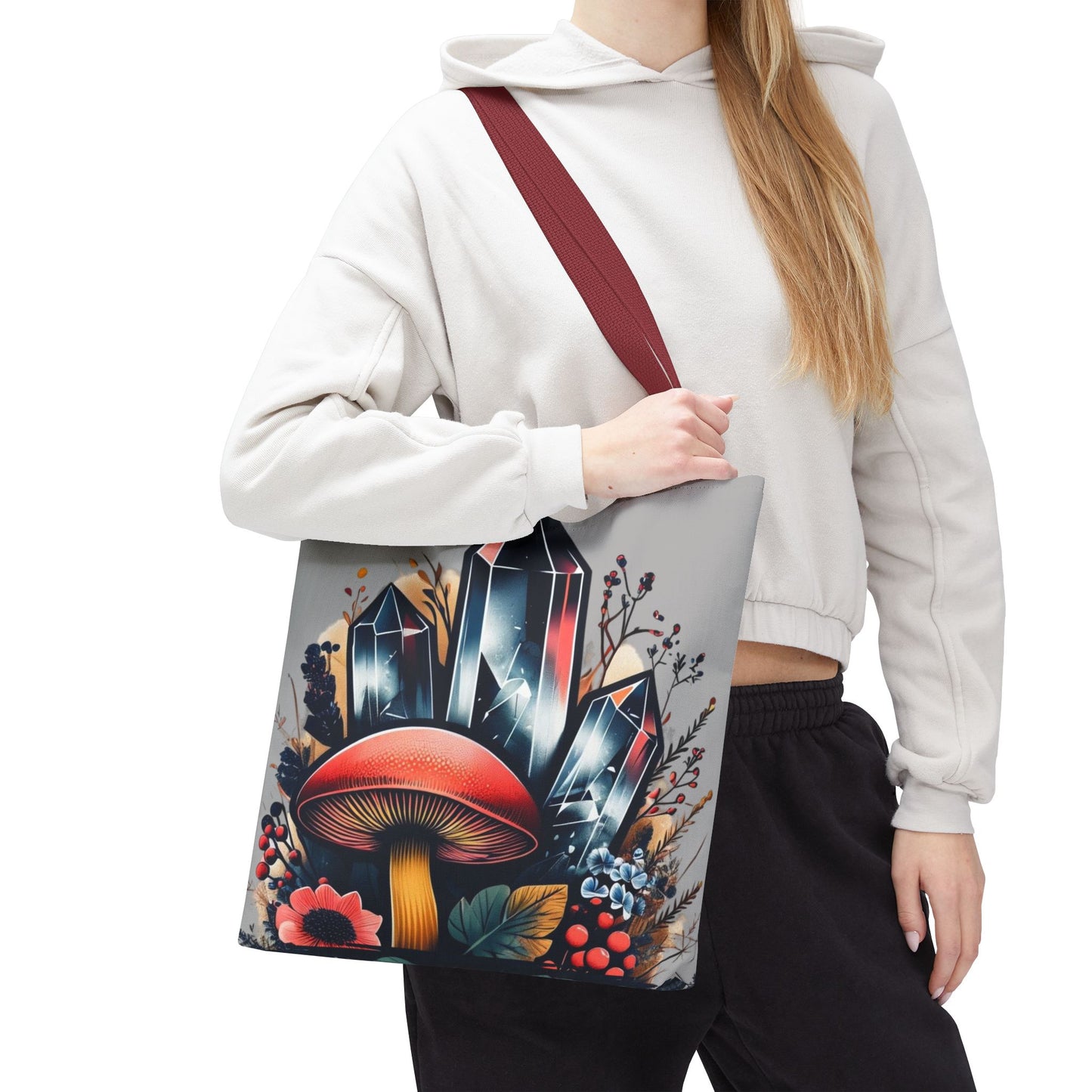 Vibrant Crystal & Mushroom - Tote Bag