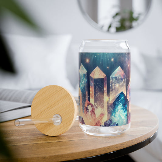 Cosmic Healing Crystals - Sipper Glass