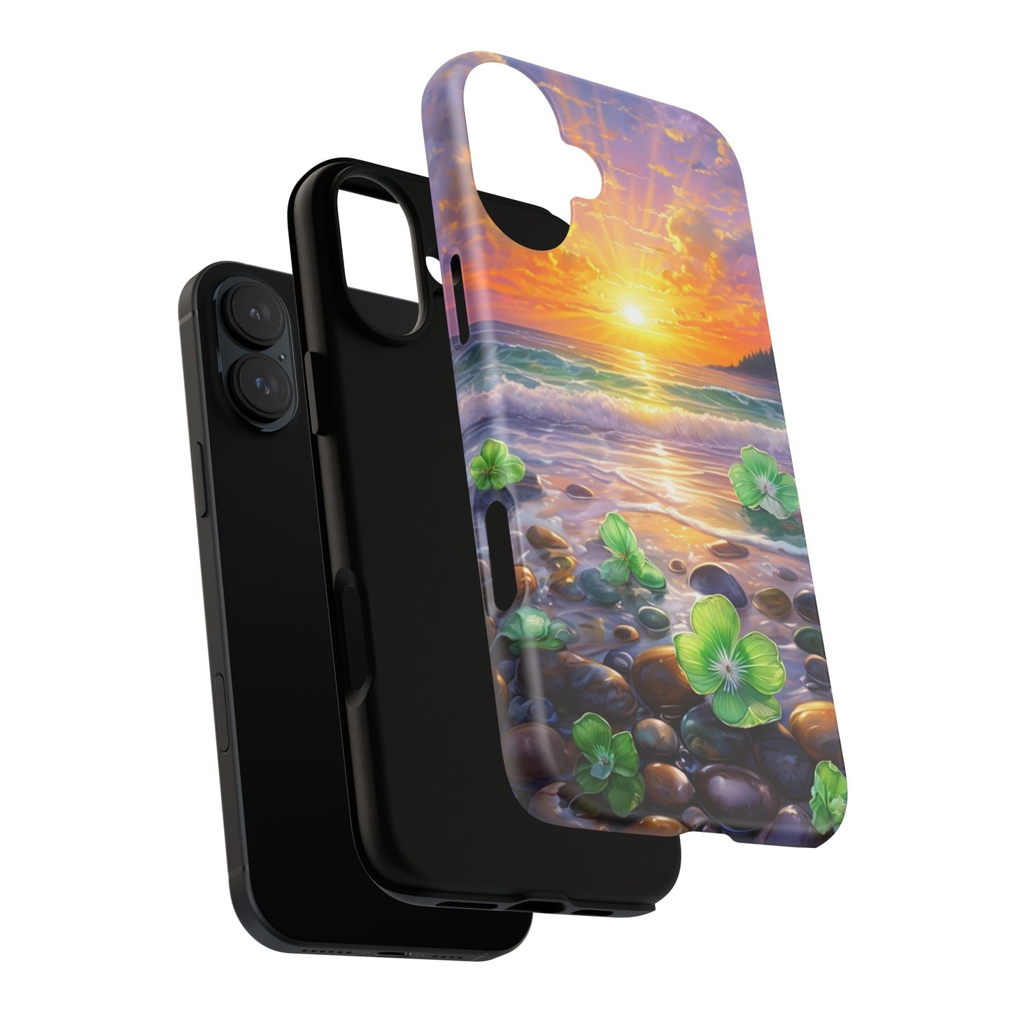 Coastal Calm Pebble Beach - Phone Case