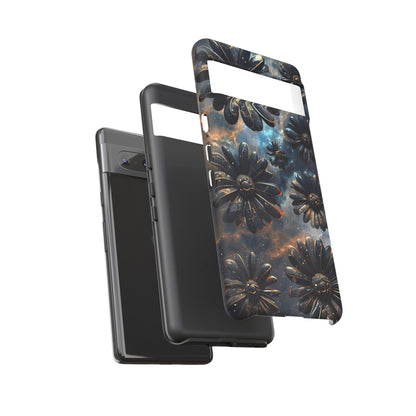 Galactic Black Daisy - Phone Case