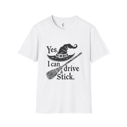 Yes, I Can Drive Stick - Unisex Softstyle T-Shirt