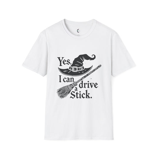 Yes, I Can Drive Stick - Unisex Softstyle T-Shirt