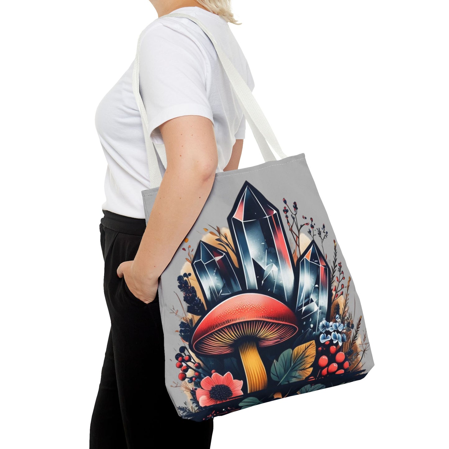 Vibrant Crystal & Mushroom - Tote Bag
