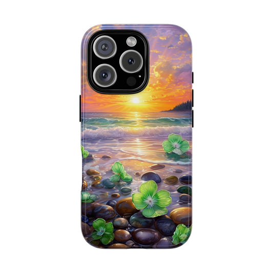 Coastal Calm Pebble Beach - Phone Case