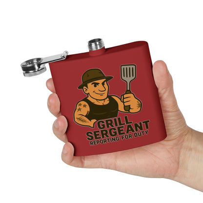 Grill Sergeant - Stainless Steel Flask