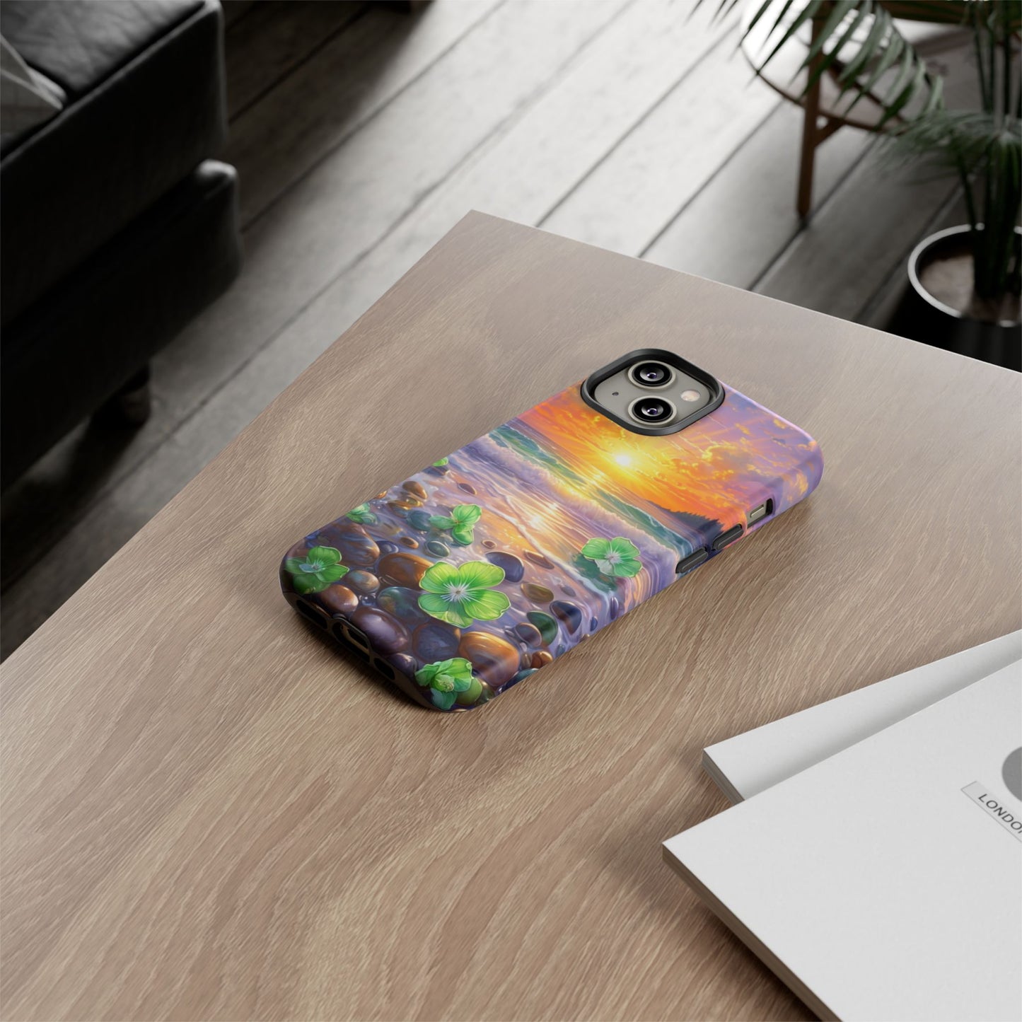 Coastal Calm Pebble Beach - Phone Case