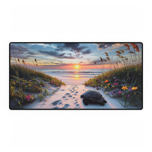 Tranquil Ocean View with Turtle
 - Desk Mat