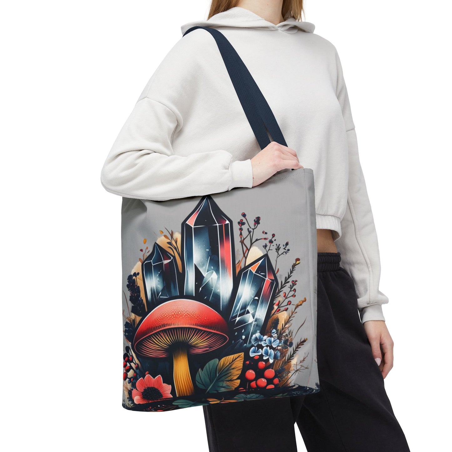 Vibrant Crystal & Mushroom - Tote Bag