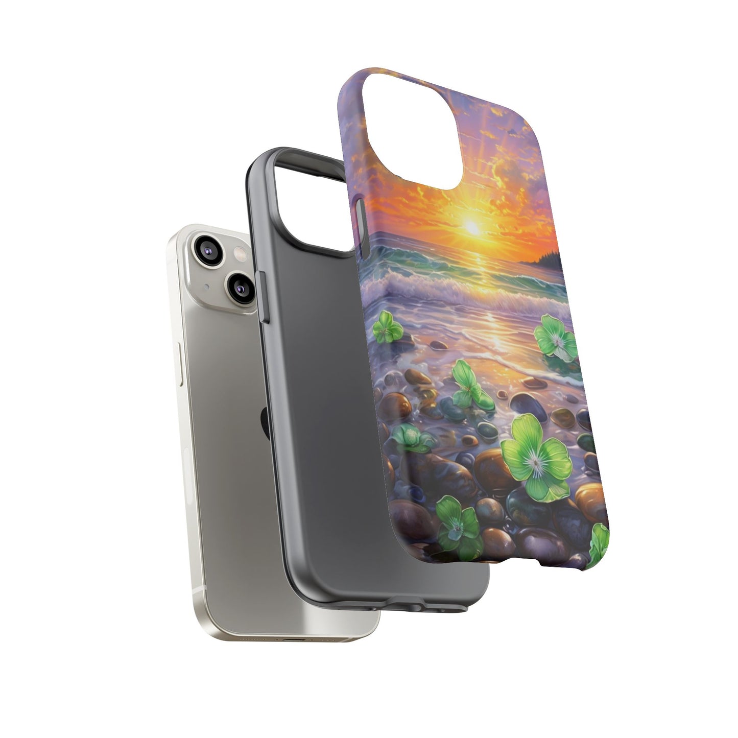 Coastal Calm Pebble Beach - Phone Case