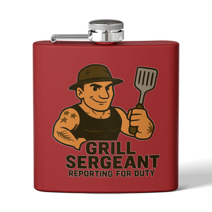 Grill Sergeant - Stainless Steel Flask