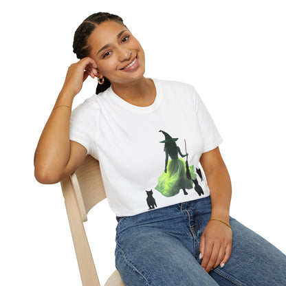 Witch and Black Cats - Unisex Softstyle T-Shirt