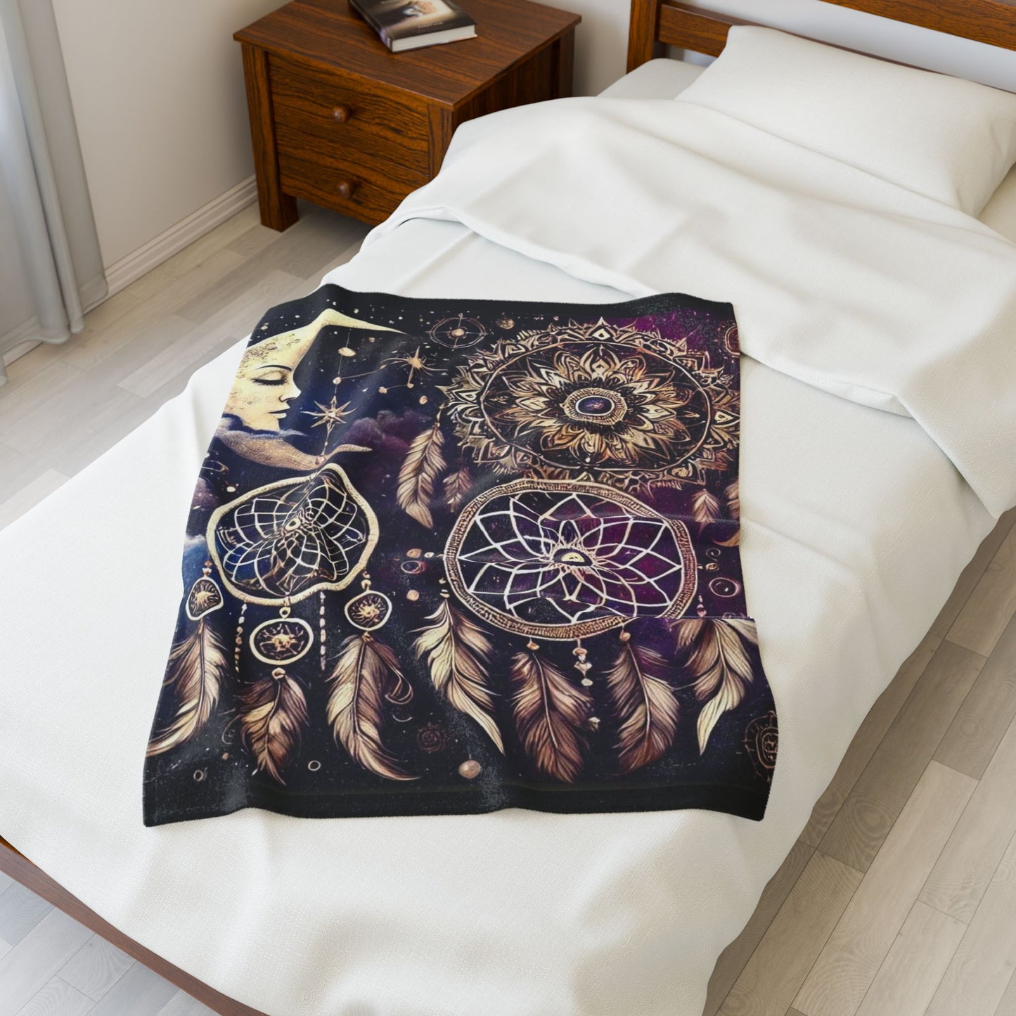 Dreamwoven Nights - Velveteen Plush Blanket