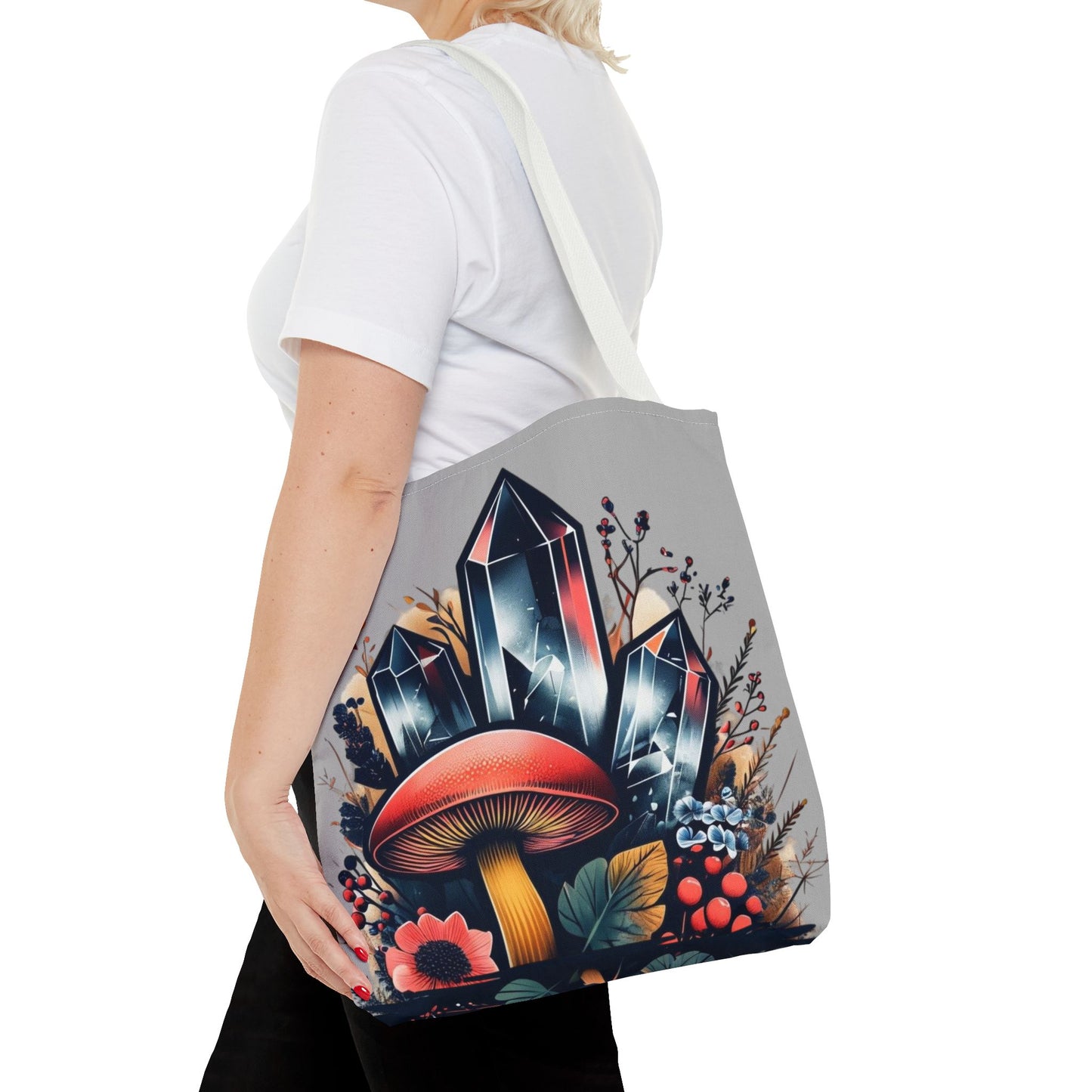 Vibrant Crystal & Mushroom - Tote Bag