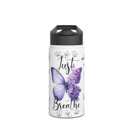 Just Breathe - Stainless Steel Water Bottle
