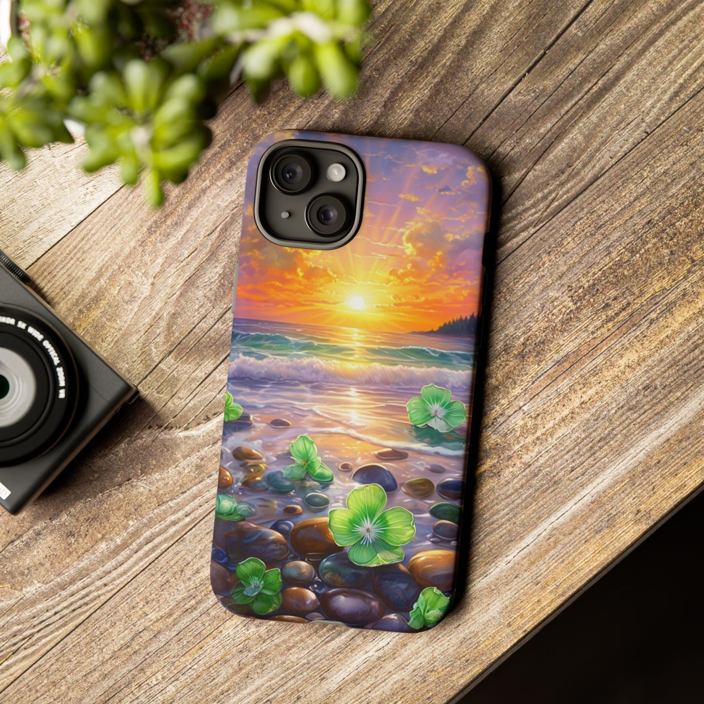 Coastal Calm Pebble Beach - Phone Case