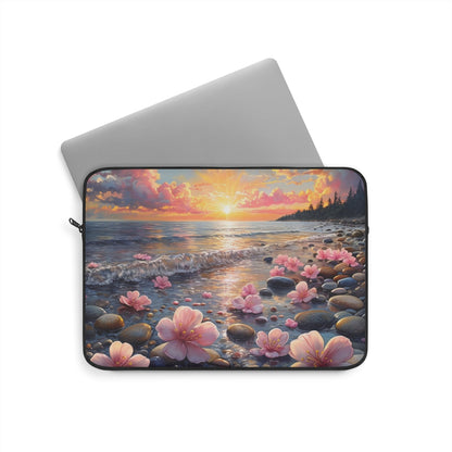 Pink Floral Sunset - Laptop Sleeve