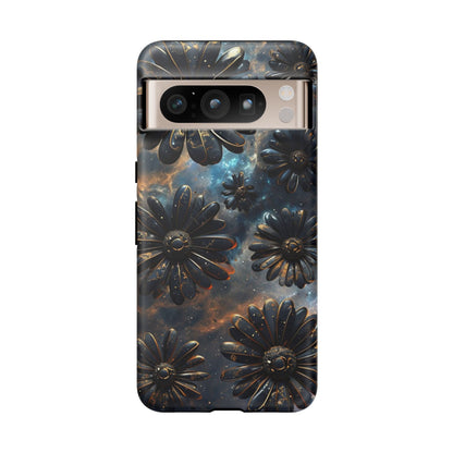 Galactic Black Daisy - Phone Case