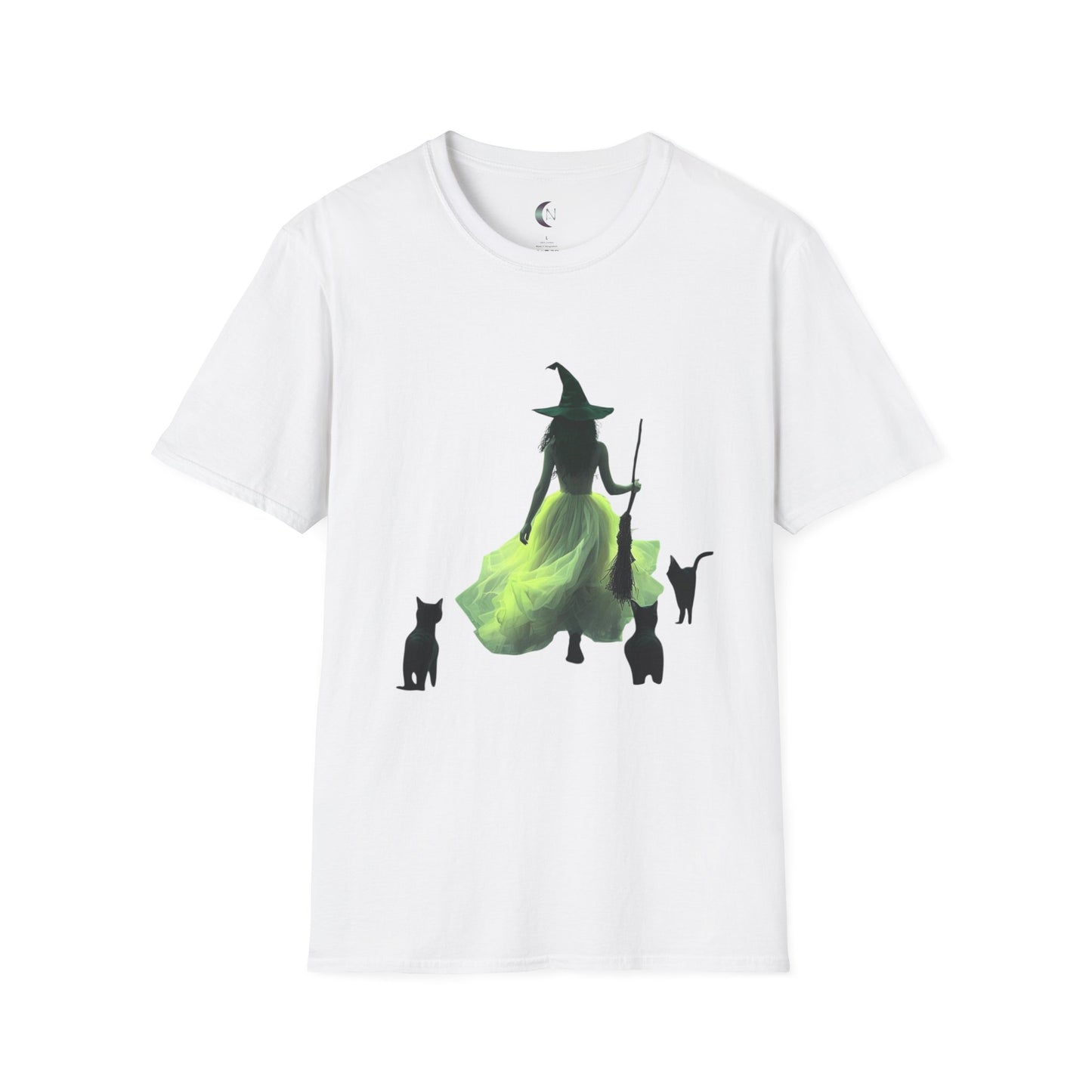 Witch and Black Cats - Unisex Softstyle T-Shirt