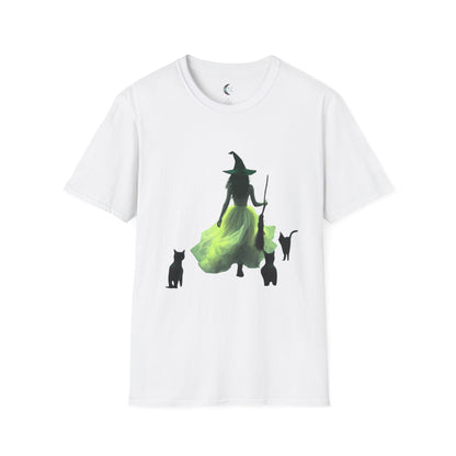Witch and Black Cats - Unisex Softstyle T-Shirt