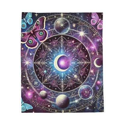 Cosmic Moth Energy  - Plush Blanket