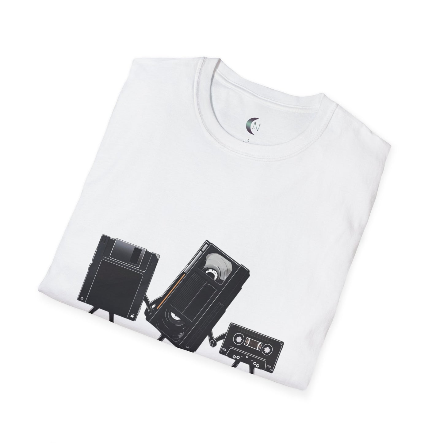 Never Forget Retro Tech - Unisex Softstyle T-Shirt