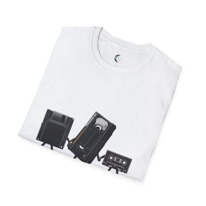 Never Forget Retro Tech - Unisex Softstyle T-Shirt