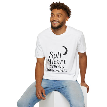Soft Heart Strong Boundaries - Unisex Softstyle T-Shirt