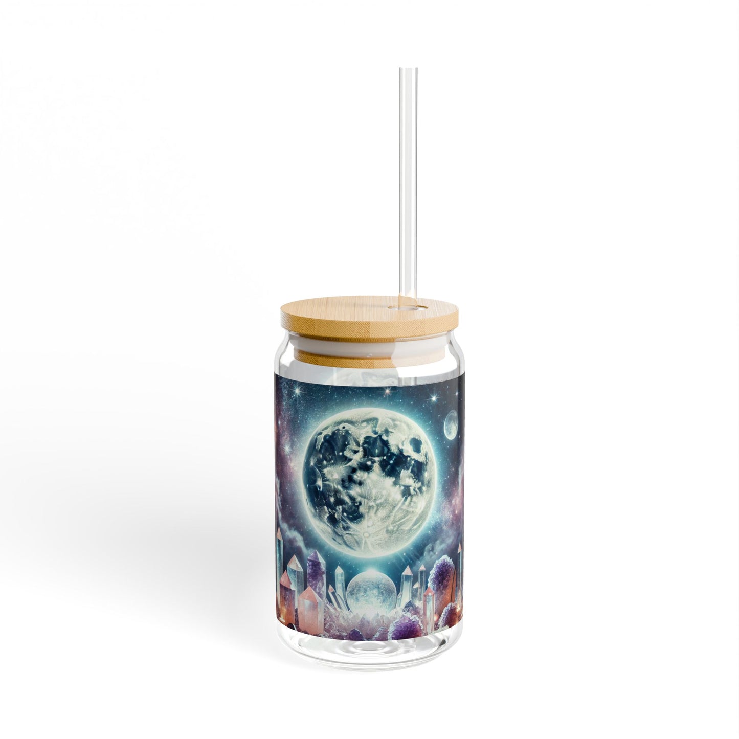 Full Moon Crystal Cleansing - Sipper Glass