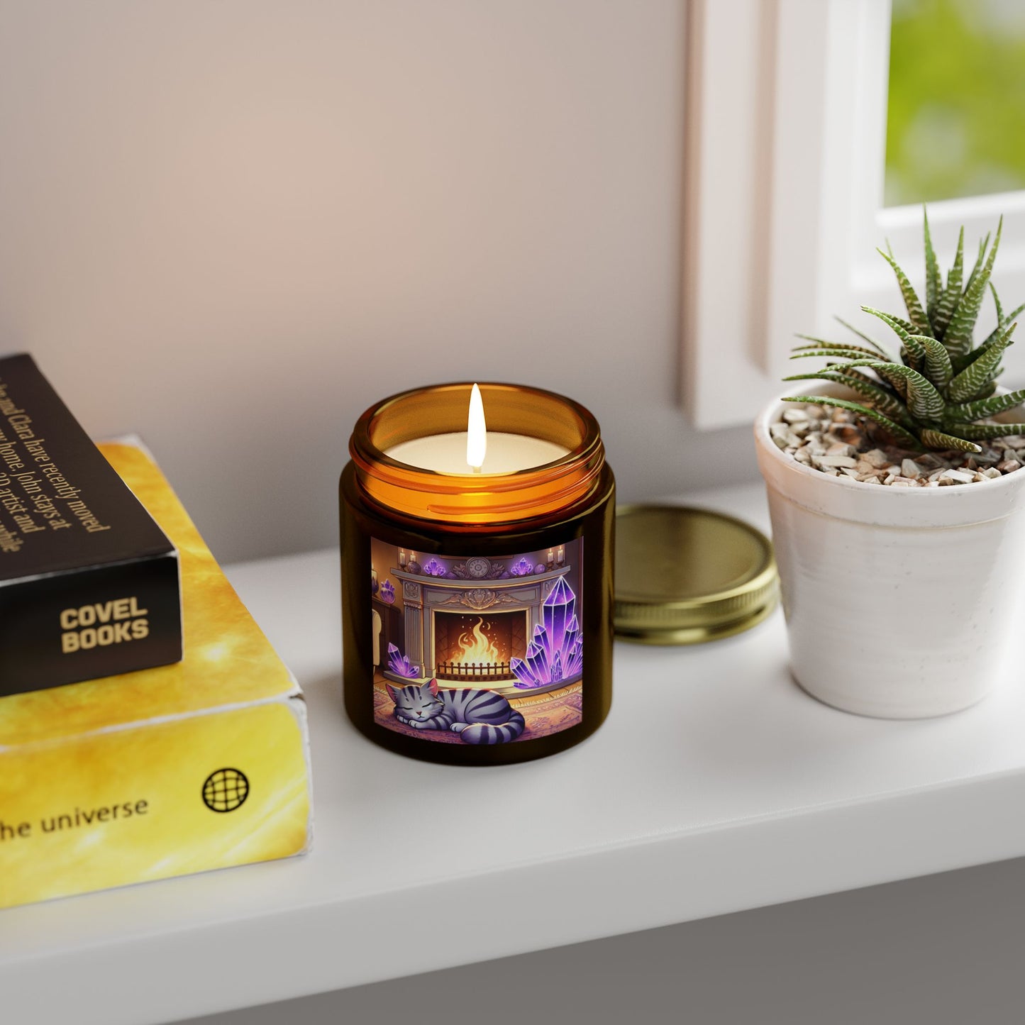 Cozy Cat & Crystals - Candle