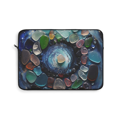 Cosmic Spiral Sea Glass - Laptop Sleeve