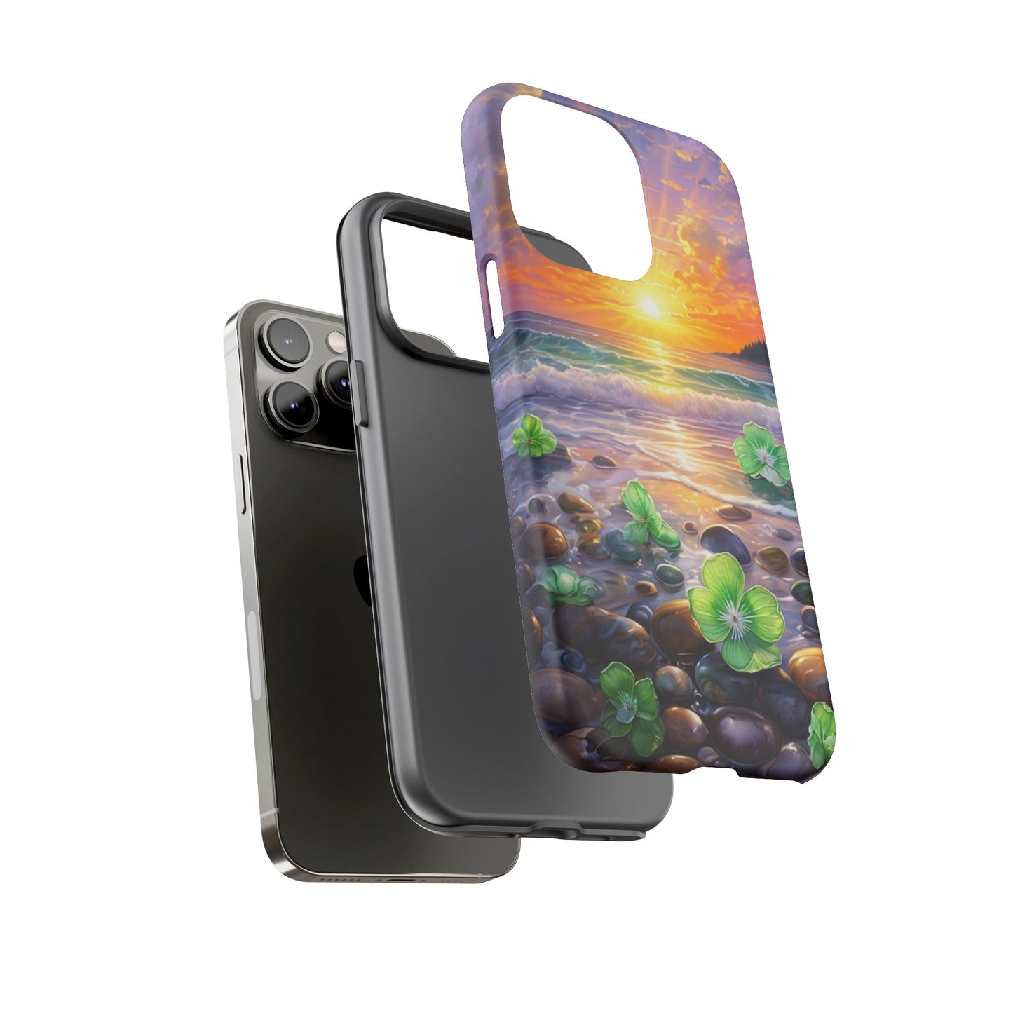 Coastal Calm Pebble Beach - Phone Case