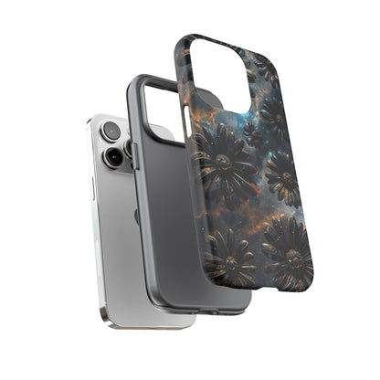 Galactic Black Daisy - Phone Case