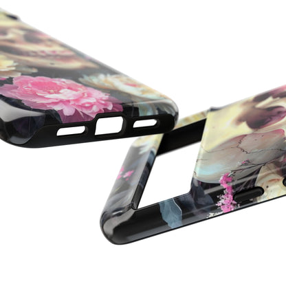 Gothic Floral Skull - Phone Case