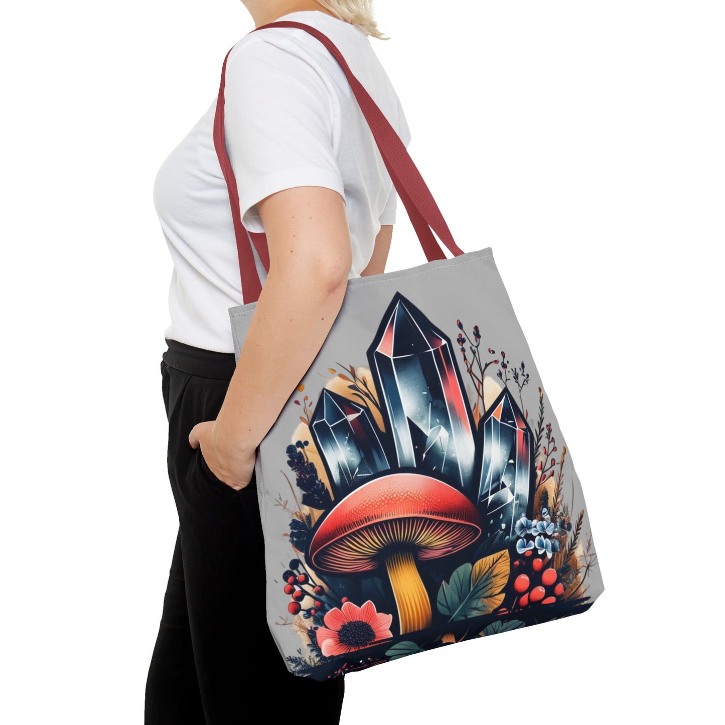 Vibrant Crystal & Mushroom - Tote Bag