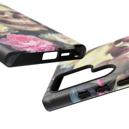 Gothic Floral Skull - Phone Case
