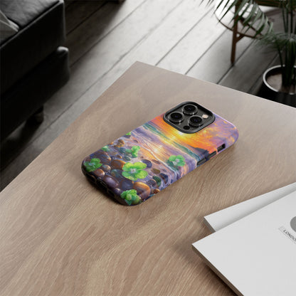Coastal Calm Pebble Beach - Phone Case