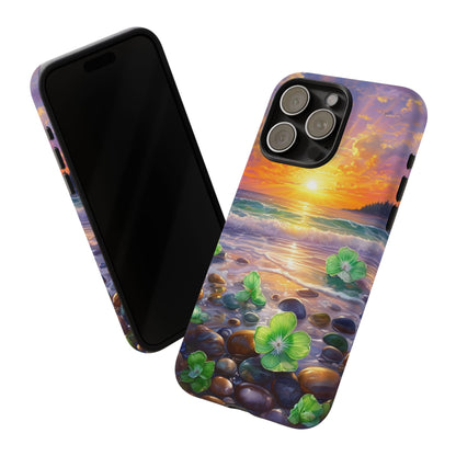Coastal Calm Pebble Beach - Phone Case