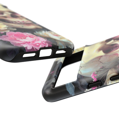 Gothic Floral Skull - Phone Case