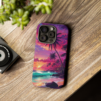 Sunset Paradise Beach - Phone Case