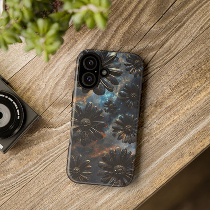 Galactic Black Daisy - Phone Case