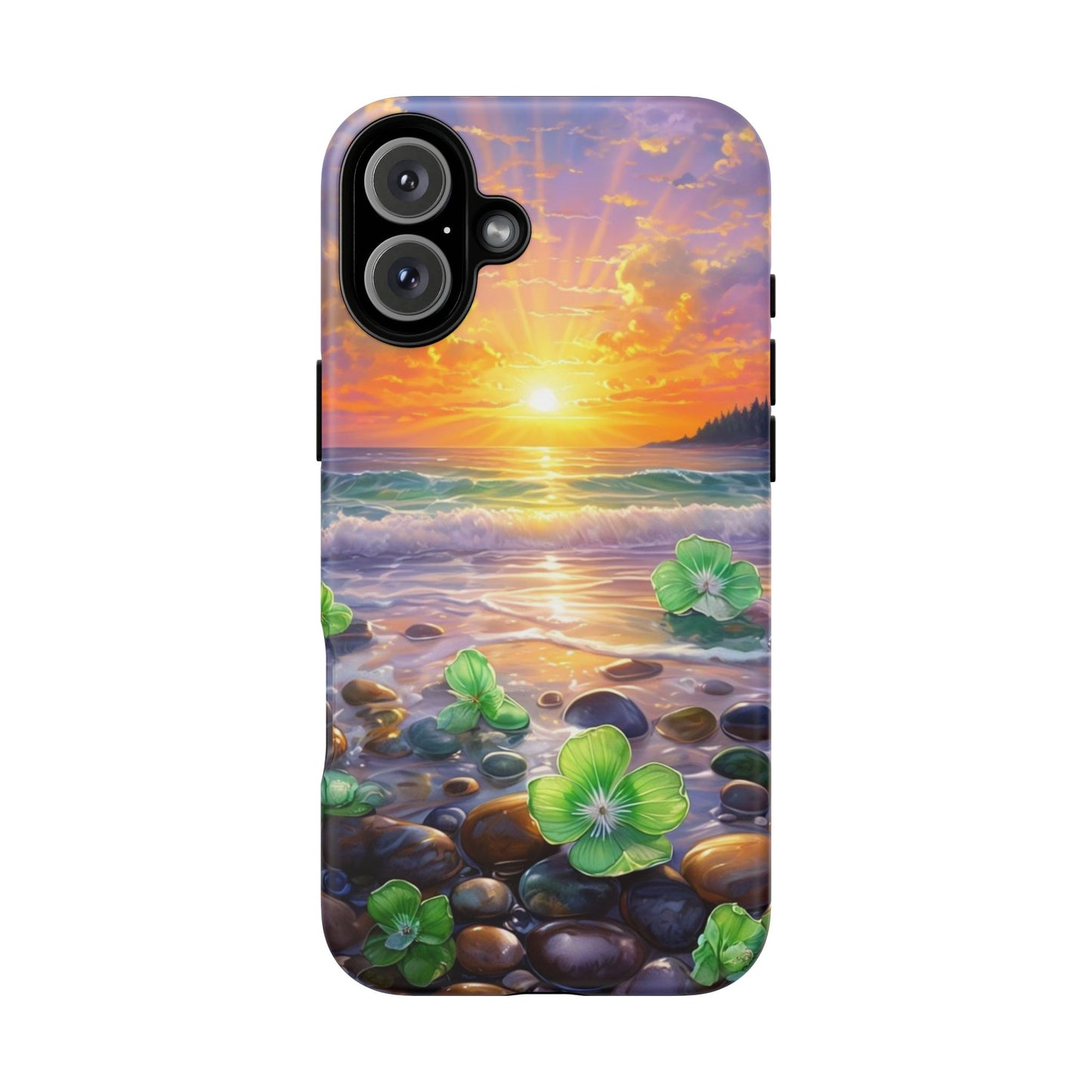 Coastal Calm Pebble Beach - Phone Case